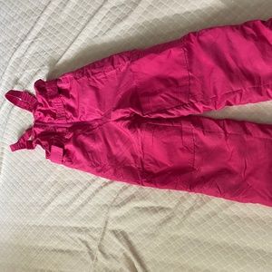 Cat and Jack Pink snow bib 5t